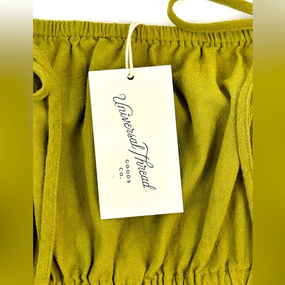 Universal Threads Olive Green Tiered Elastic Layers Peplum Cotton Tank T… - Picture 6 of 8